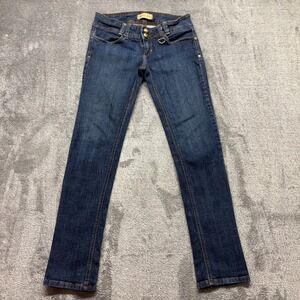 Watch LA Skinny Jeans Womens 28 Dark Blue Good Low Rise Zip Fly 570